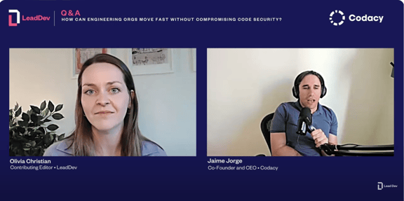 How can engineering orgs move fast without compromising code security?